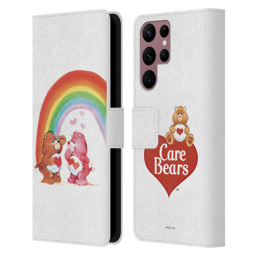 Care Bears Classic Rainbow Leather Book Wallet Case Cover For Samsung Galaxy S22 Ultra 5G
