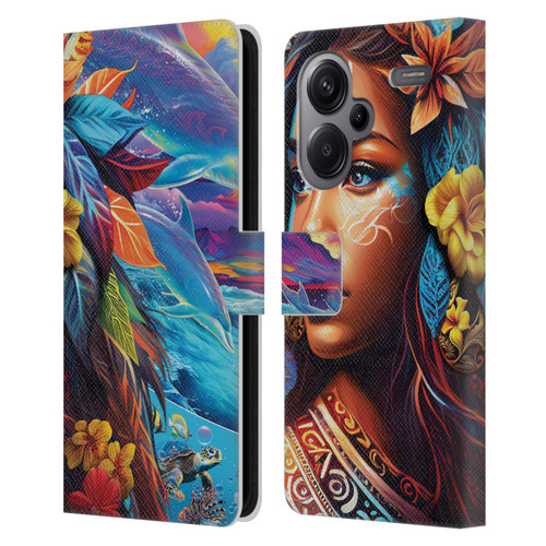 Michael David Ward Psychedelic Art Ocean Spirit Leather Book Wallet Case Cover For Xiaomi Redmi Note 13 Pro Plus 5G