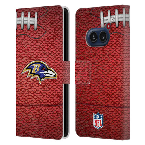 NFL Baltimore Ravens Graphics Football Leather Book Wallet Case Cover For Nothing Phone (2a)