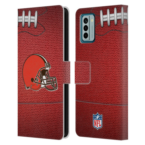NFL Cleveland Browns Graphics Football Leather Book Wallet Case Cover For Nokia G42