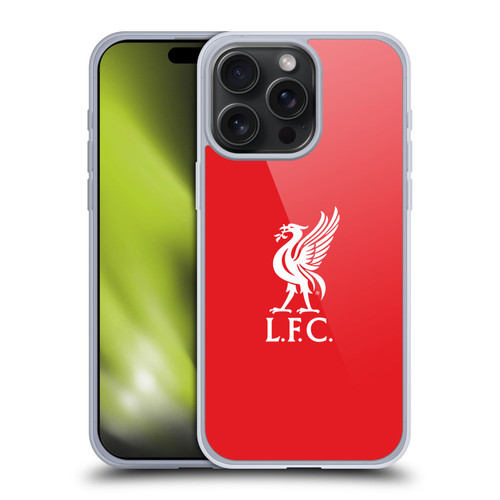 Liverpool Football Club Liver Bird White Logo In Red Soft Gel Case for Apple iPhone 15 Pro Max