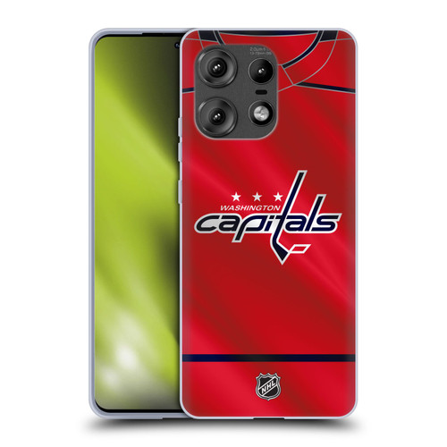 NHL Washington Capitals Jersey Soft Gel Case for Motorola Edge 50 Pro