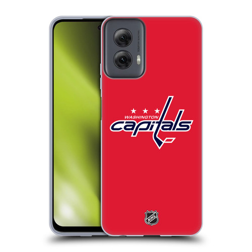 NHL Washington Capitals Plain Soft Gel Case for Motorola Moto G Power (2024)