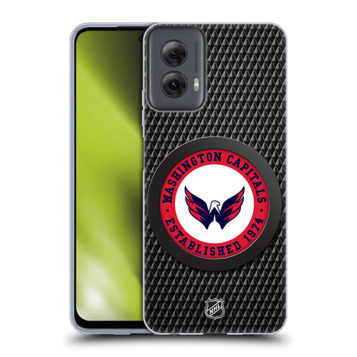 NHL Washington Capitals Puck Texture Soft Gel Case for Motorola Moto G Power (2024)
