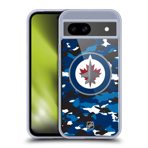 NHL Winnipeg Jets Camouflage Soft Gel Case for Google Pixel 8a