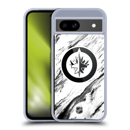 NHL Winnipeg Jets Marble Soft Gel Case for Google Pixel 8a