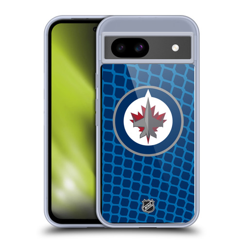NHL Winnipeg Jets Net Pattern Soft Gel Case for Google Pixel 8a
