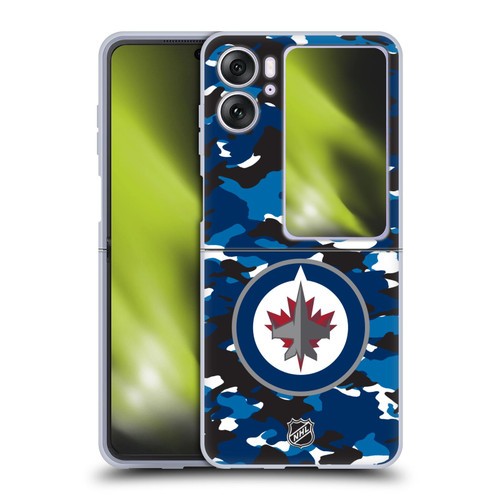 NHL Winnipeg Jets Camouflage Soft Gel Case for OPPO Find N2 Flip