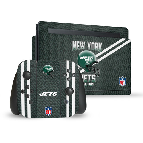 NFL Team 2 New York Jets Vinyl Sticker Skin Decal Cover for Nintendo Switch Bundle