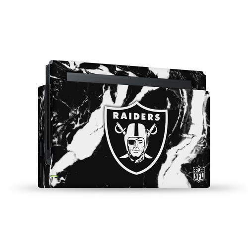 NFL Las Vegas Raiders Marble Vinyl Sticker Skin Decal Cover for Nintendo Switch Console & Dock