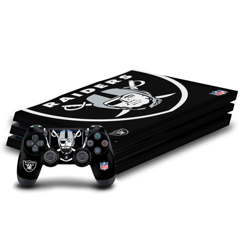 NFL Las Vegas Raiders Oversize Vinyl Sticker Skin Decal Cover for Sony PS4 Pro Bundle