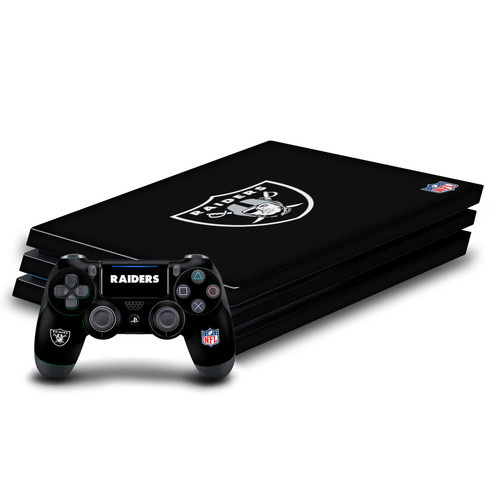 NFL Las Vegas Raiders Plain Vinyl Sticker Skin Decal Cover for Sony PS4 Pro Bundle
