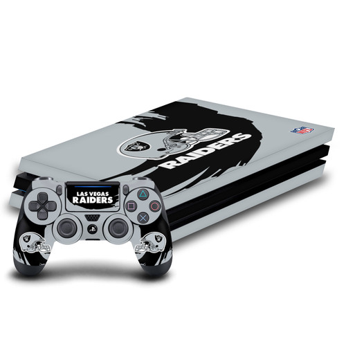 NFL Las Vegas Raiders Sweep Stroke Vinyl Sticker Skin Decal Cover for Sony PS4 Pro Bundle