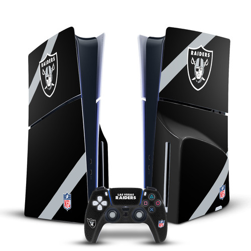 NFL Las Vegas Raiders Logo Art Vinyl Sticker Skin Decal Cover for Sony PS5 Slim Disc Edition Bundle