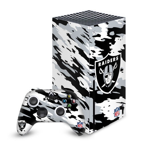 NFL Las Vegas Raiders Camou Vinyl Sticker Skin Decal Cover for Microsoft Series X Console & Controller