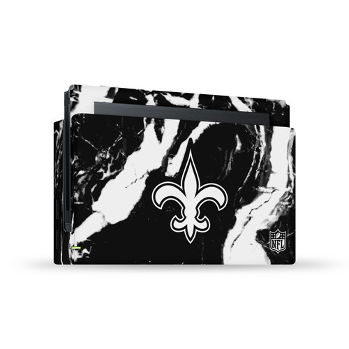 NFL New Orleans Saints Marble Vinyl Sticker Skin Decal Cover for Nintendo Switch Console & Dock