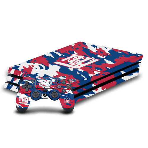 NFL New York Giants Camou Vinyl Sticker Skin Decal Cover for Sony PS4 Pro Bundle