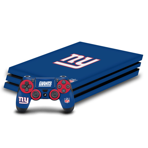 NFL New York Giants Plain Vinyl Sticker Skin Decal Cover for Sony PS4 Pro Bundle