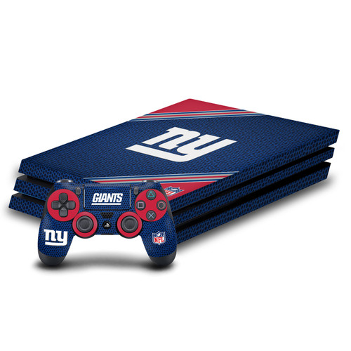 NFL New York Giants Stripe Vinyl Sticker Skin Decal Cover for Sony PS4 Pro Bundle
