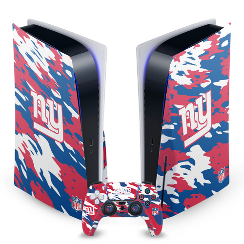 NFL New York Giants Camou Vinyl Sticker Skin Decal Cover for Sony PS5 Disc Edition Bundle