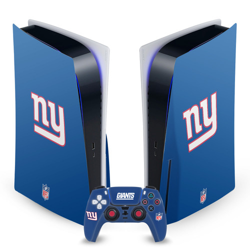 NFL New York Giants Plain Vinyl Sticker Skin Decal Cover for Sony PS5 Disc Edition Bundle