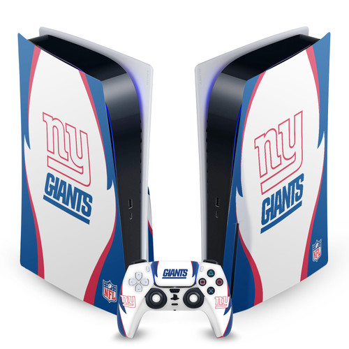 NFL New York Giants Side Details Vinyl Sticker Skin Decal Cover for Sony PS5 Disc Edition Bundle