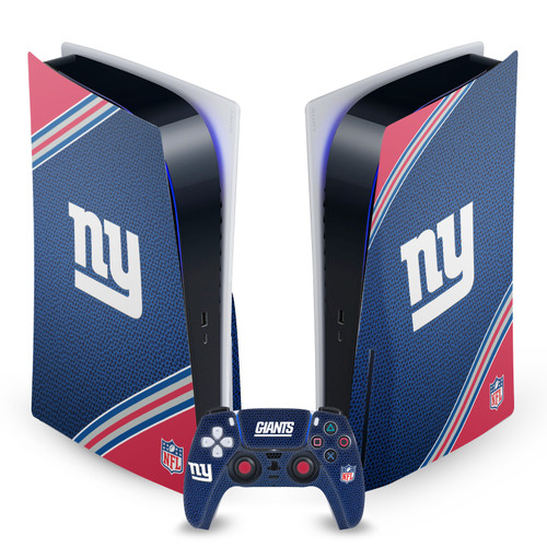 NFL New York Giants Stripe Vinyl Sticker Skin Decal Cover for Sony PS5 Disc Edition Bundle