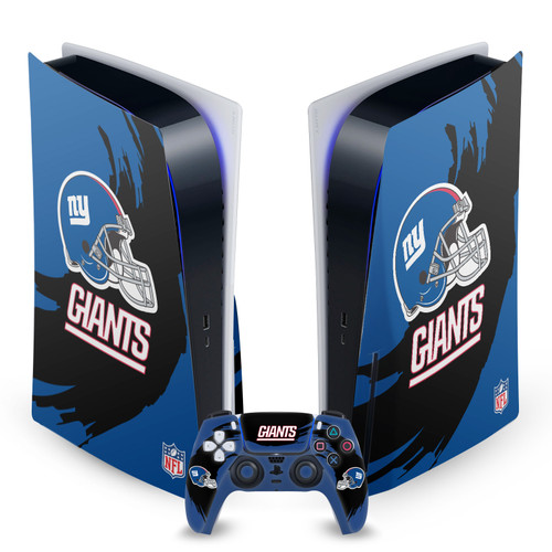 NFL New York Giants Sweep Stroke Vinyl Sticker Skin Decal Cover for Sony PS5 Disc Edition Bundle
