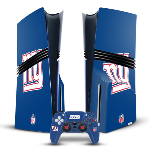 NFL New York Giants Plain Vinyl Sticker Skin Decal Cover for Sony PS5 Pro Disc Edition Bundle