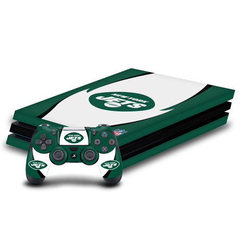 NFL New York Jets Side Details Vinyl Sticker Skin Decal Cover for Sony PS4 Pro Bundle