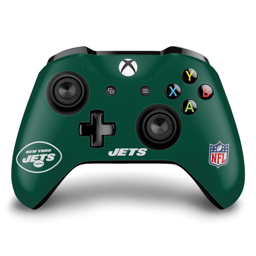 NFL New York Jets Plain Vinyl Sticker Skin Decal Cover for Microsoft Xbox One S / X Controller