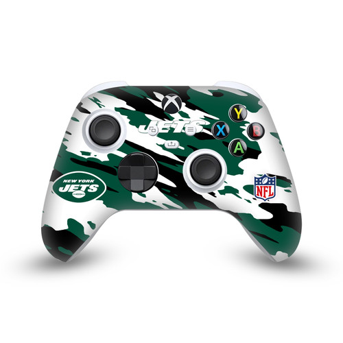 NFL New York Jets Camou Vinyl Sticker Skin Decal Cover for Microsoft Xbox Series X / Series S Controller