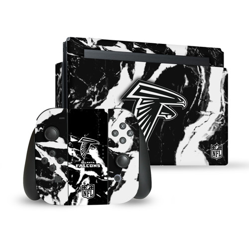 NFL Atlanta Falcons Marble Vinyl Sticker Skin Decal Cover for Nintendo Switch Bundle
