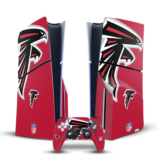 NFL Atlanta Falcons Oversize Vinyl Sticker Skin Decal Cover for Sony PS5 Slim Disc Edition Bundle