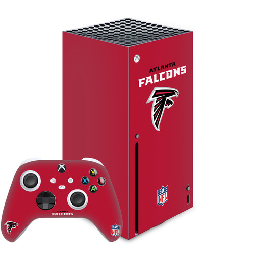 NFL Atlanta Falcons Plain Vinyl Sticker Skin Decal Cover for Microsoft Series X Console & Controller