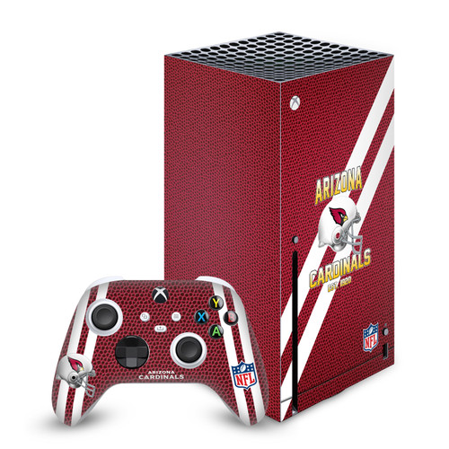 NFL Team 1 Arizona Cardinals Vinyl Sticker Skin Decal Cover for Microsoft Series X Console & Controller