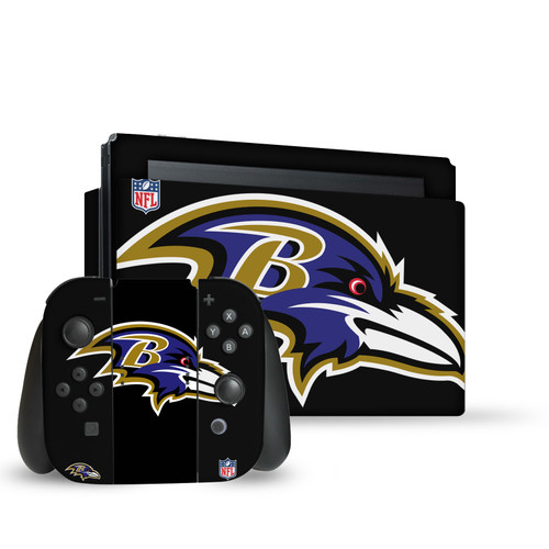 NFL Baltimore Ravens Oversize Vinyl Sticker Skin Decal Cover for Nintendo Switch Bundle