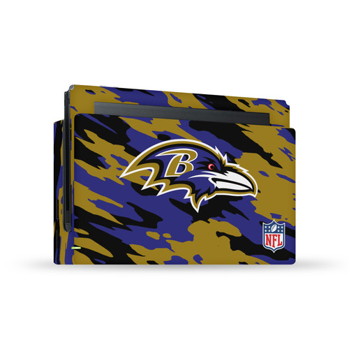 NFL Baltimore Ravens Camou Vinyl Sticker Skin Decal Cover for Nintendo Switch Console & Dock