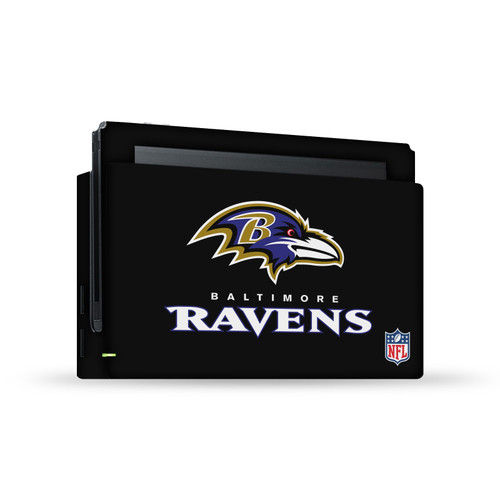 NFL Baltimore Ravens Plain Vinyl Sticker Skin Decal Cover for Nintendo Switch Console & Dock