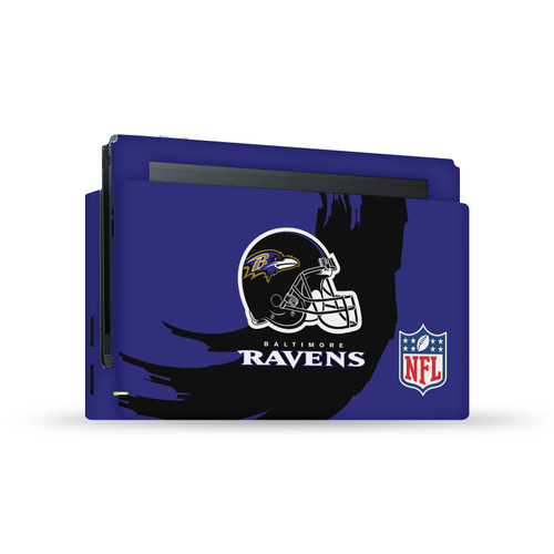 NFL Baltimore Ravens Sweep Stroke Vinyl Sticker Skin Decal Cover for Nintendo Switch Console & Dock