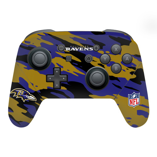 NFL Baltimore Ravens Camou Vinyl Sticker Skin Decal Cover for Nintendo Switch Pro Controller