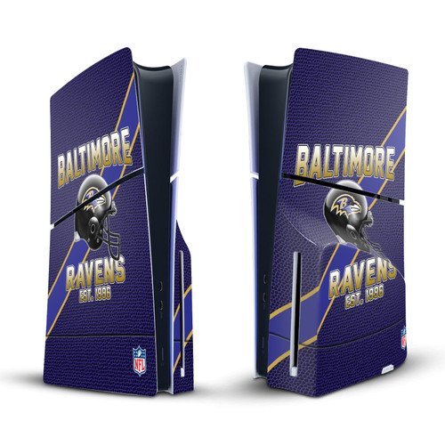 NFL Team 1 Baltimore Ravens Vinyl Sticker Skin Decal Cover for Sony PS5 Slim Disc Edition Bundle