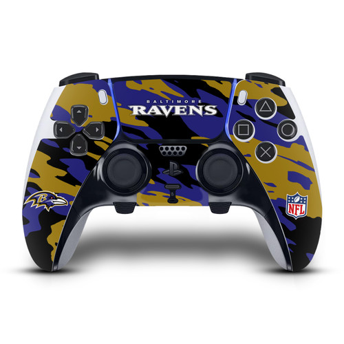 NFL Baltimore Ravens Camou Vinyl Sticker Skin Decal Cover for Sony PS5 DualSense Edge Controller