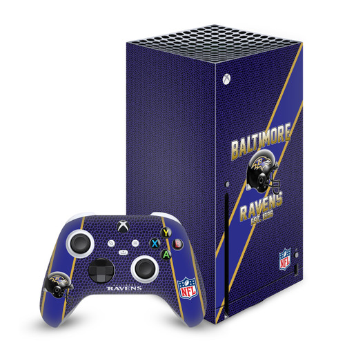 NFL Team 1 Baltimore Ravens Vinyl Sticker Skin Decal Cover for Microsoft Series X Console & Controller