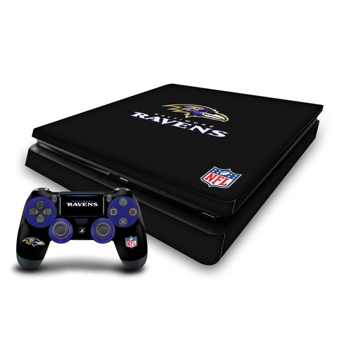 NFL Baltimore Ravens Plain Vinyl Sticker Skin Decal Cover for Sony PS4 Slim Console & Controller