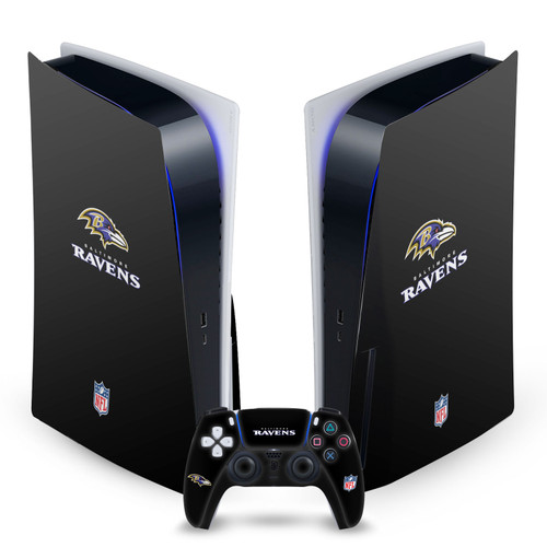 NFL Baltimore Ravens Plain Vinyl Sticker Skin Decal Cover for Sony PS5 Disc Edition Bundle