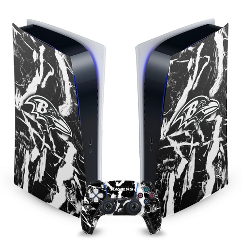 NFL Baltimore Ravens Marble Vinyl Sticker Skin Decal Cover for Sony PS5 Digital Edition Bundle