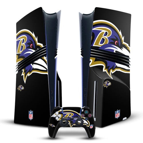 NFL Baltimore Ravens Oversize Vinyl Sticker Skin Decal Cover for Sony PS5 Pro Disc Edition Bundle