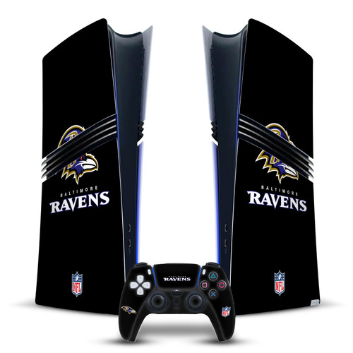 NFL Baltimore Ravens Plain Vinyl Sticker Skin Decal Cover for Sony PS5 Pro Digital Edition Bundle