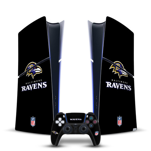NFL Baltimore Ravens Plain Vinyl Sticker Skin Decal Cover for Sony PS5 Slim Digital Edition Bundle